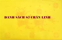 DANH SÁCH SỚ CÁC CHÂN LINH