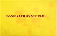 DANH SÁCH SỚ CÚNG ĐẦU NĂM